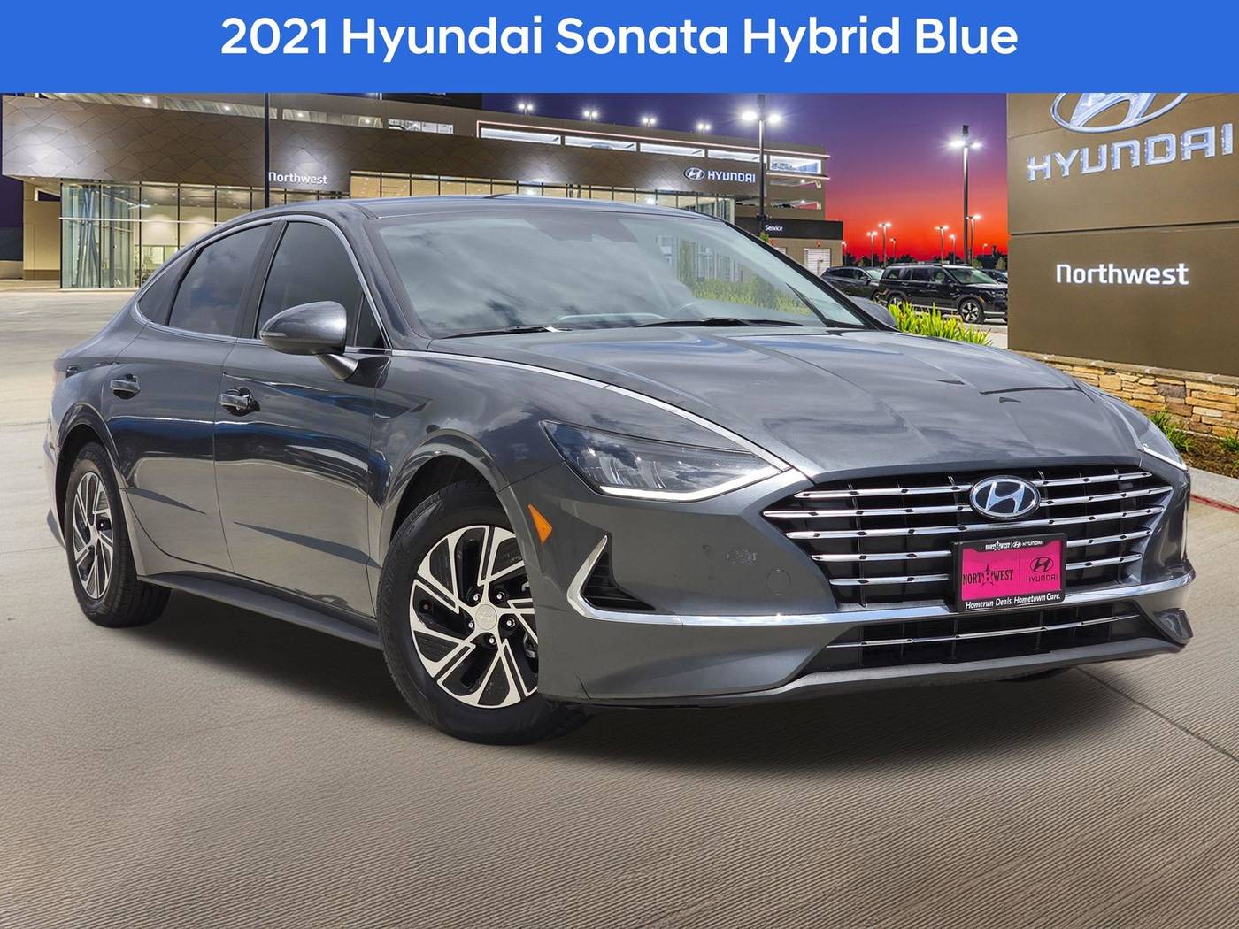 2021 Hyundai Sonata Hybrid Blue