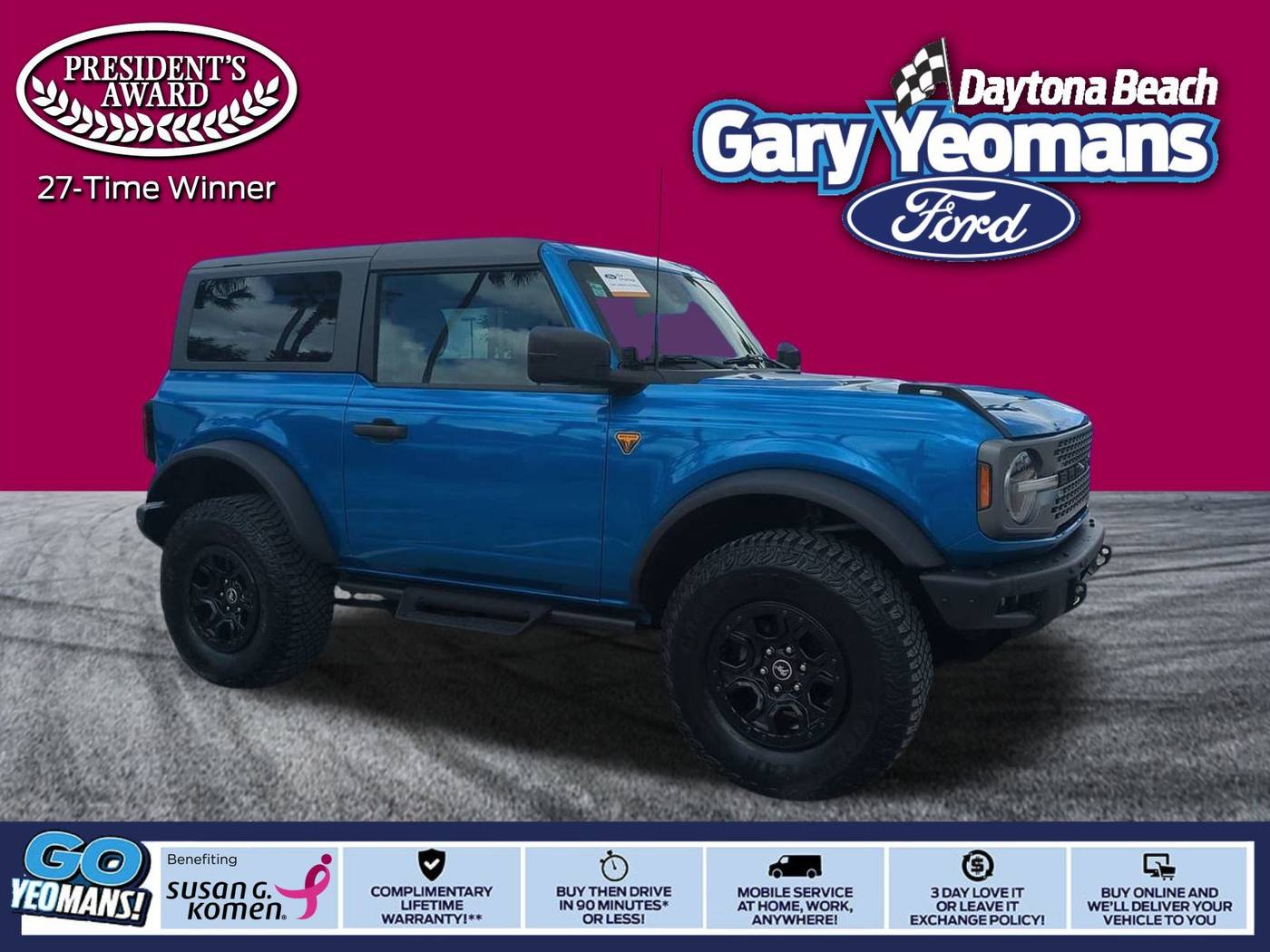 2023 Ford Bronco Badlands — SUV — 33,355 mi — Daytona Beach, FL