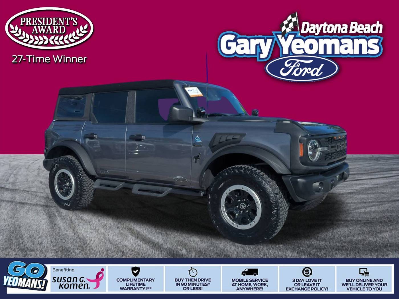 2023 Ford Bronco Black Diamond — SUV — 39,196 mi — Daytona Beach, FL