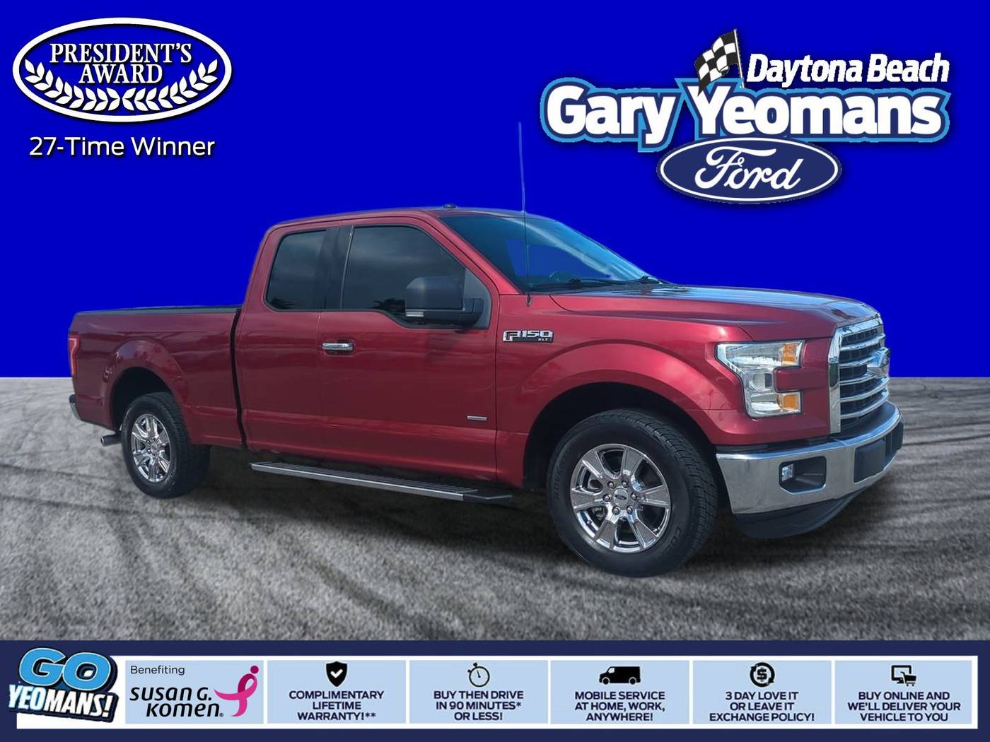 2016 Ford F-150 XLT — Pickup Truck — 70,408 mi — Daytona Beach, FL