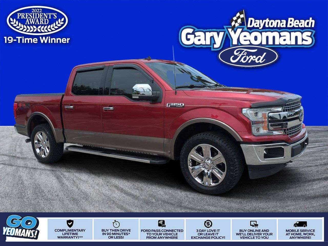 2019 Ford F-150 Lariat — Pickup Truck — 48,699 mi — Daytona Beach, FL