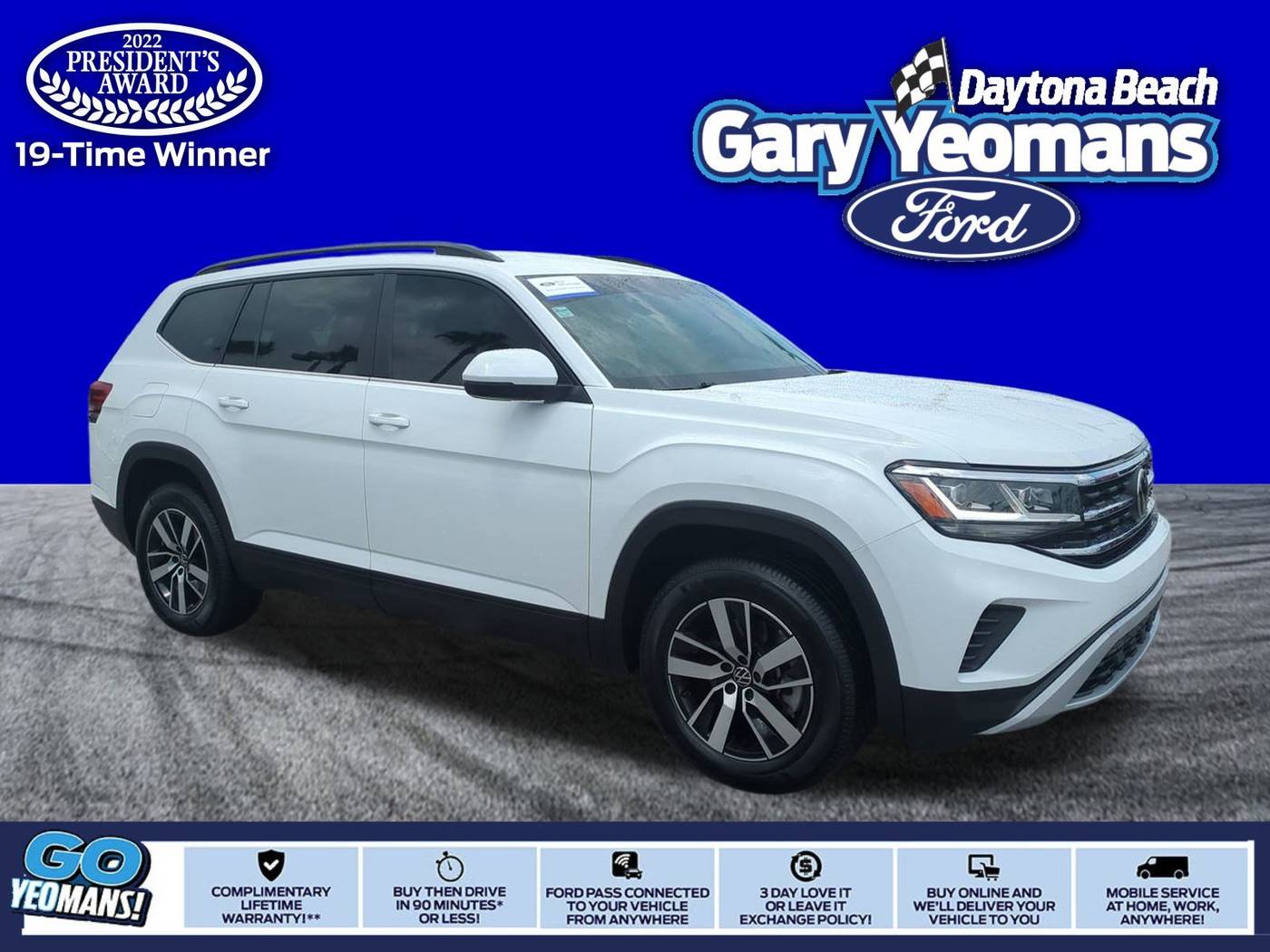 2022 Volkswagen Atlas SE — SUV — 44,338 mi — Daytona Beach, FL