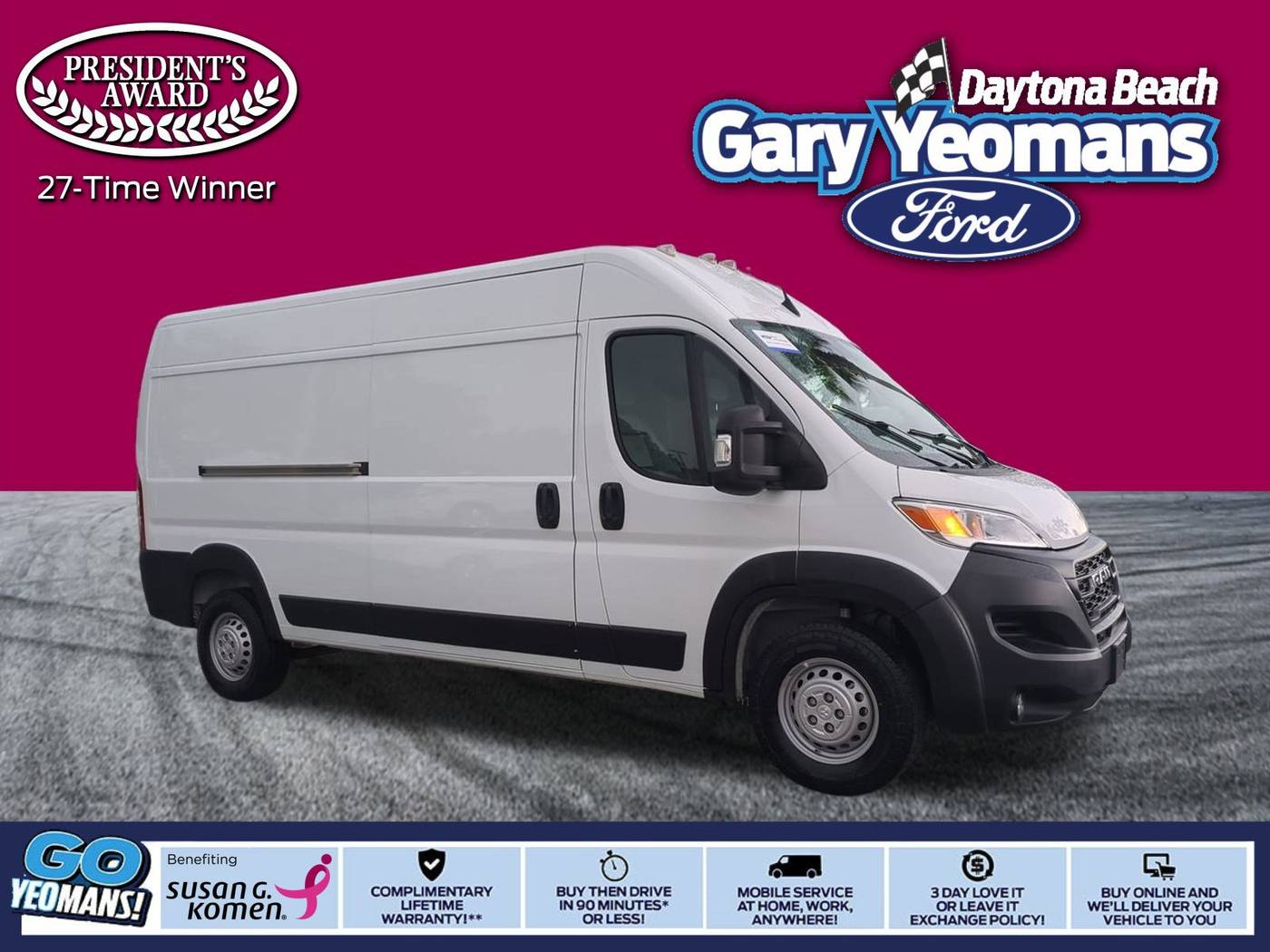 2024 Ram ProMaster Cargo Van Tradesman 2500 — Cargo Van — 26,813 mi — Daytona Beach, FL