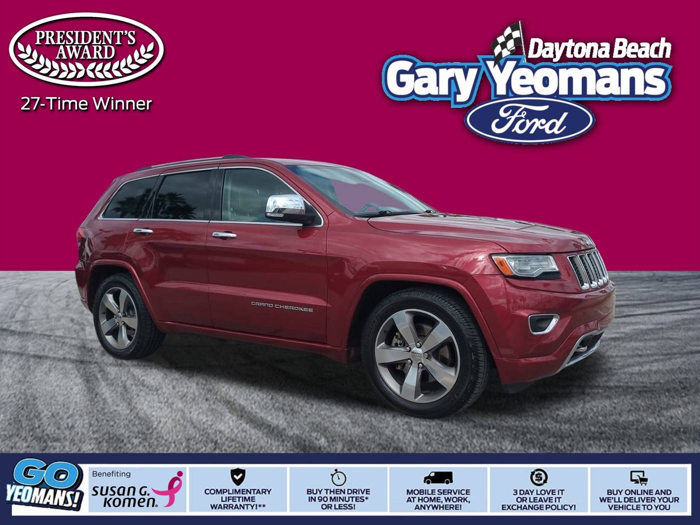 2014 Jeep Grand Cherokee Overland — SUV — 121,957 mi — Daytona Beach, FL