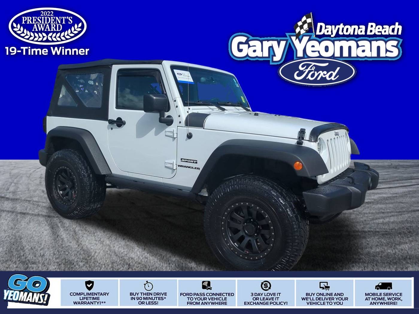 2016 Jeep Wrangler Sport — SUV — 12,423 mi — Daytona Beach, FL