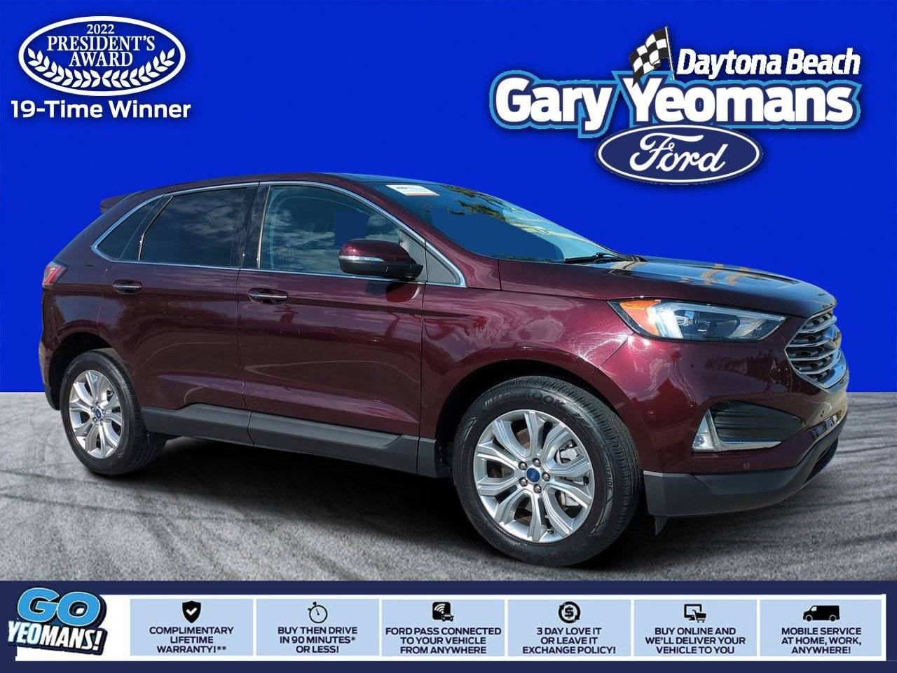 2022 Ford Edge Titanium — SUV — 28,866 mi — Daytona Beach, FL