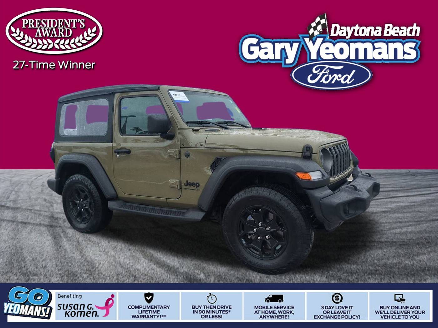 2025 Jeep Wrangler Sport — SUV — 1,475 mi — Daytona Beach, FL
