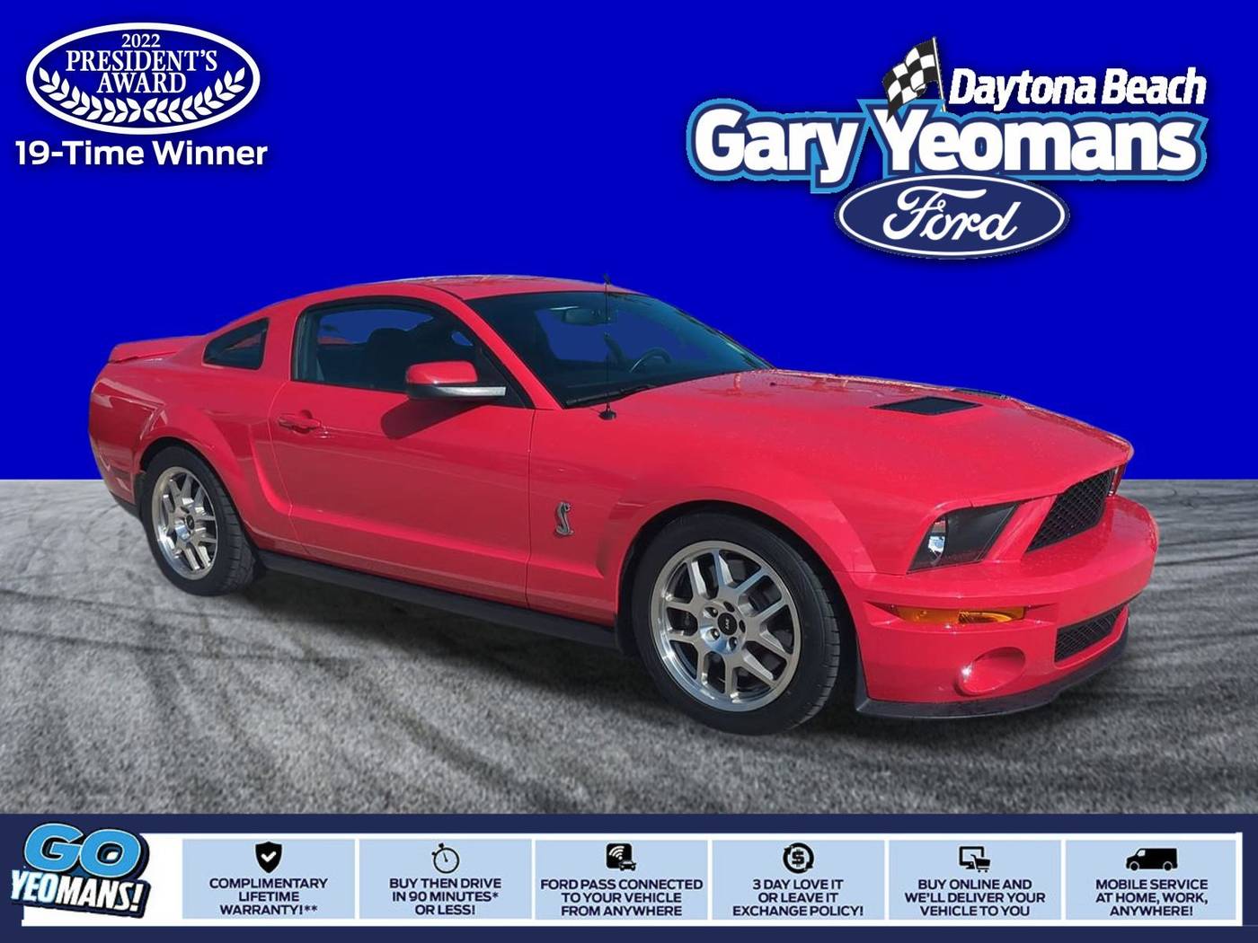 2007 Ford Mustang Shelby GT500 — Coupe — 5,399 mi — Daytona Beach, FL