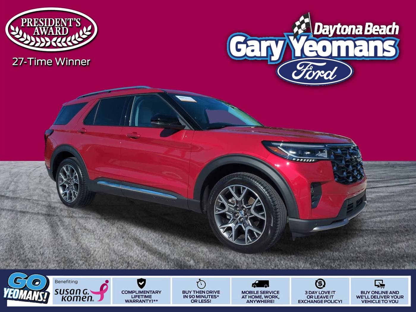 2025 Ford Explorer Platinum — SUV — 5,587 mi — Daytona Beach, FL