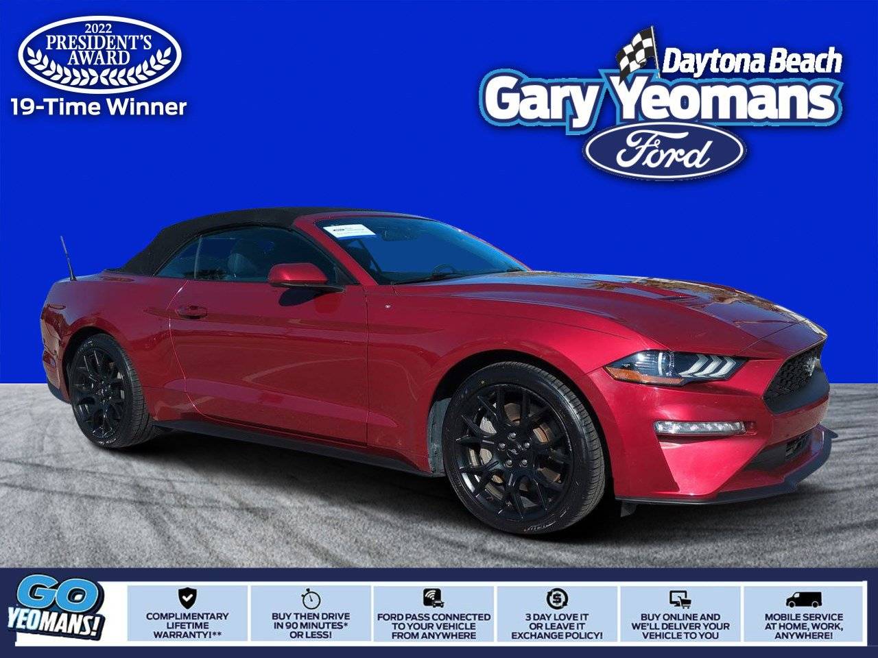 2019 Ford Mustang EcoBoost — Convertible — 70,984 mi — Daytona Beach, FL