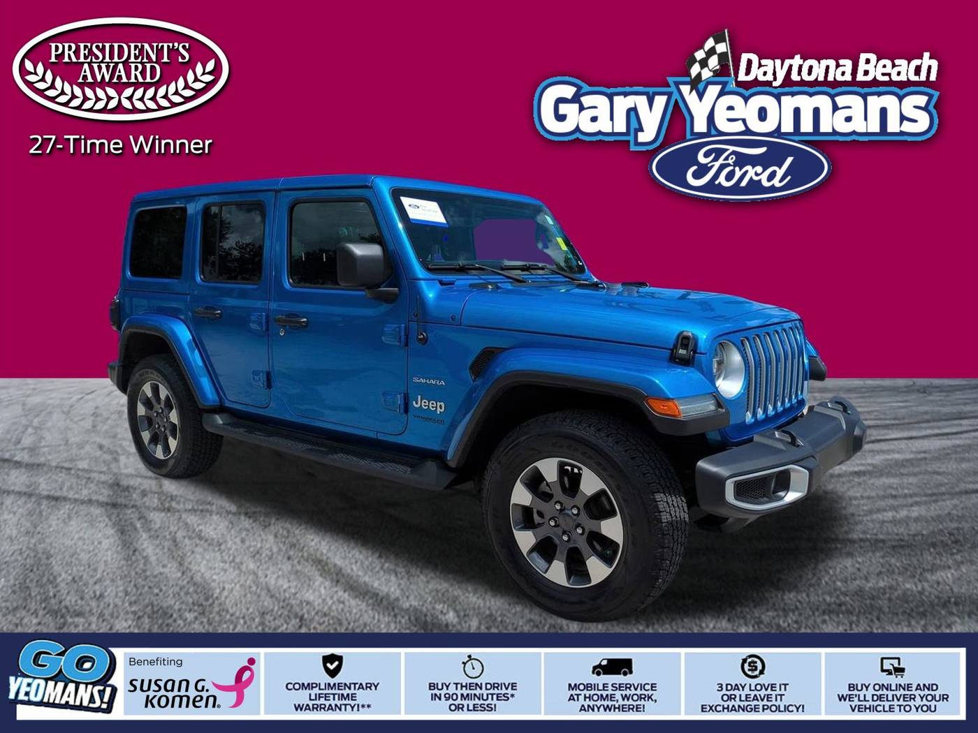 2022 Jeep Wrangler Sahara — SUV — 15,291 mi — Daytona Beach, FL