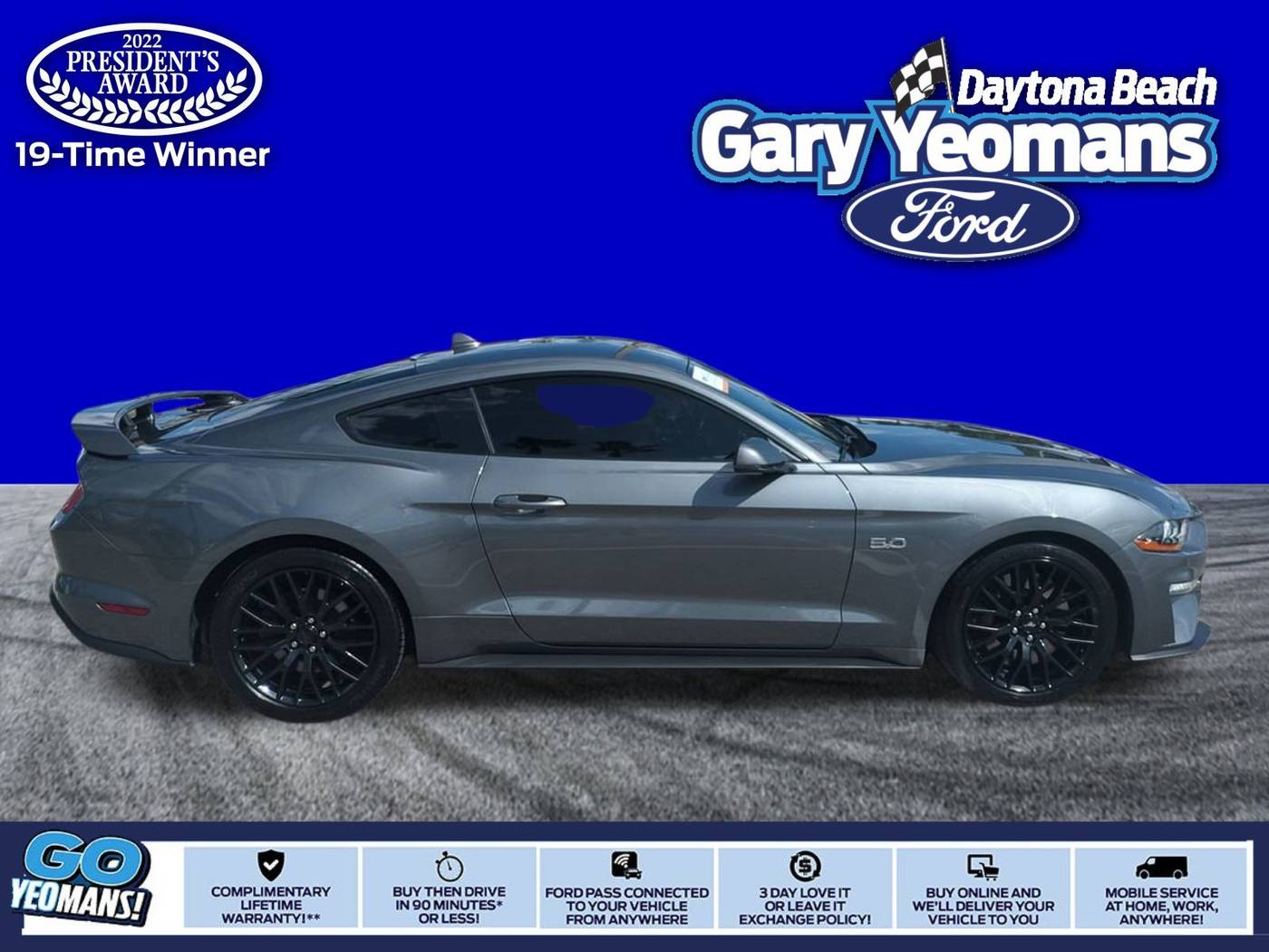 2022 Ford Mustang GT Premium — Coupe — 22,324 mi — Daytona Beach, FL