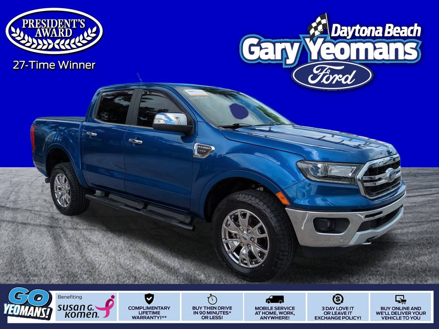 2020 Ford Ranger Lariat — Pickup Truck — 34,506 mi — Daytona Beach, FL