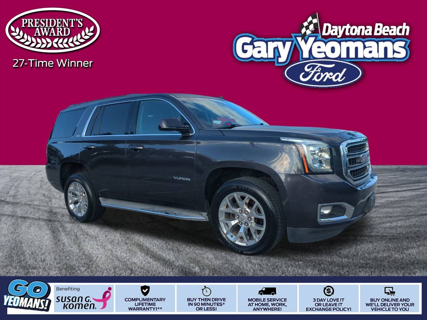 2015 GMC Yukon SLT — SUV — 124,954 mi — Daytona Beach, FL