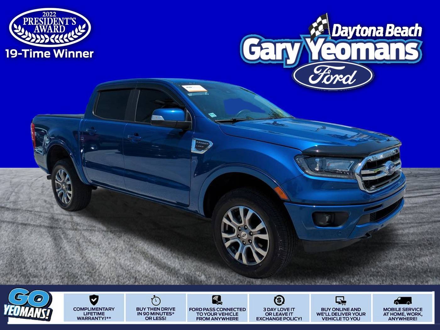 2020 Ford Ranger Lariat — Pickup Truck — 53,889 mi — Daytona Beach, FL
