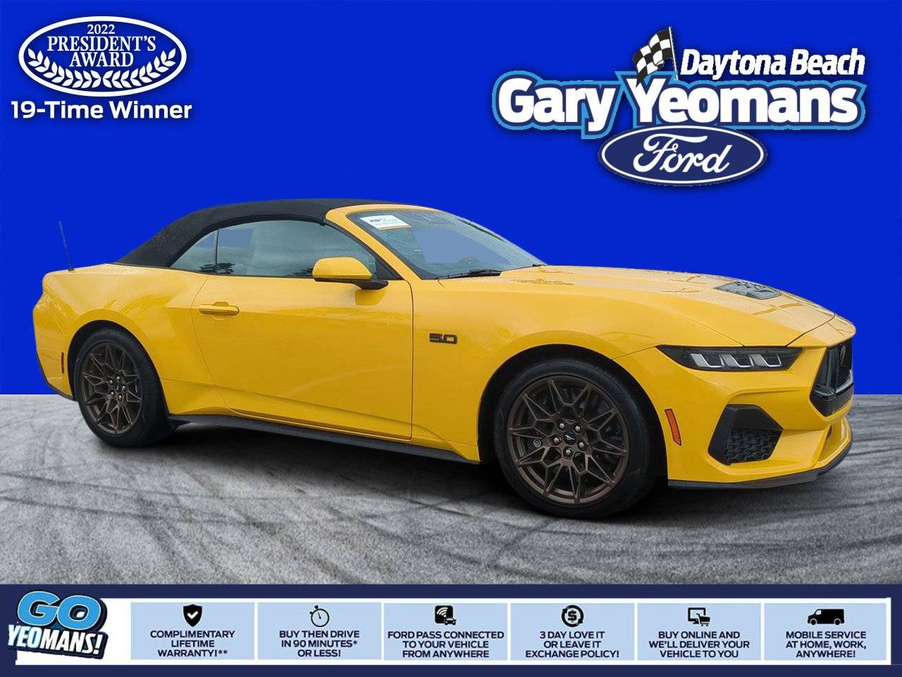 2024 Ford Mustang GT Premium — Convertible — 3,072 mi — Daytona Beach, FL