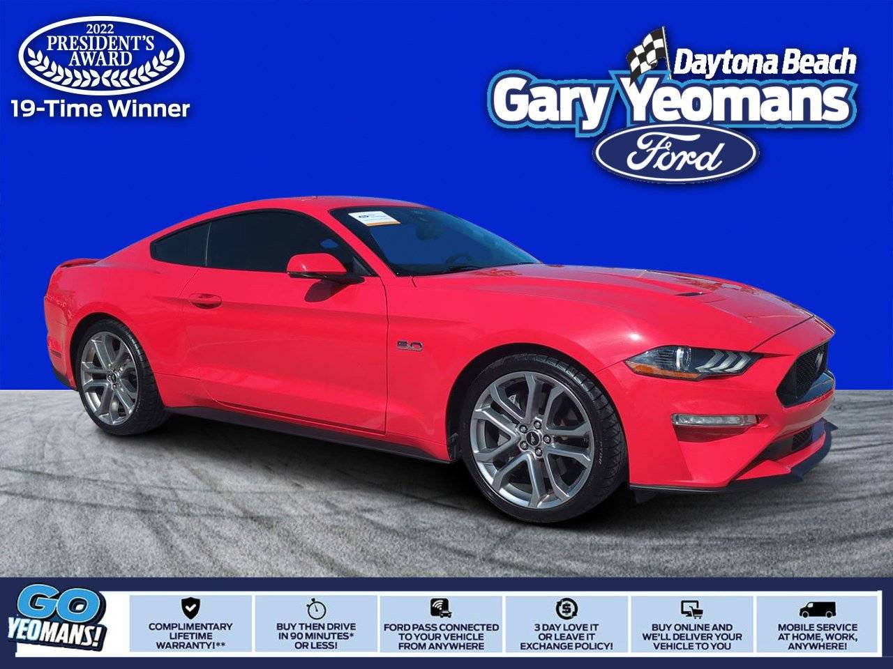 2021 Ford Mustang GT Premium — Coupe — 70,334 mi — Daytona Beach, FL