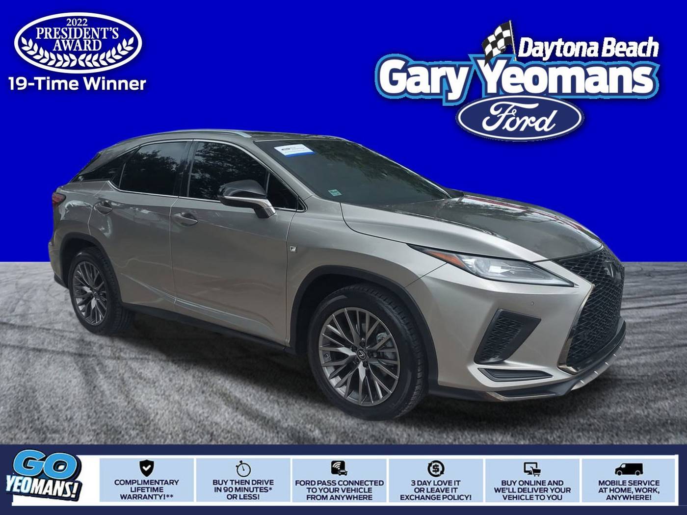 2020 Lexus RX RX 350 F Sport Performance — SUV — 63,247 mi — Daytona Beach, FL