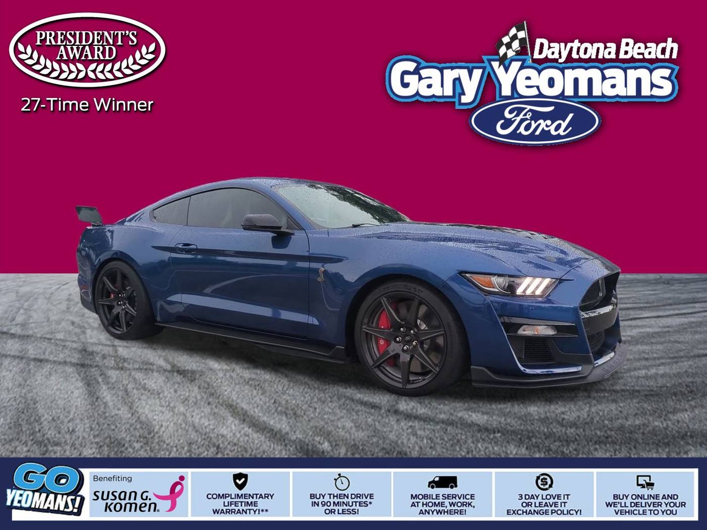 2022 Ford Mustang Shelby GT500 — Coupe — 5,802 mi — Daytona Beach, FL