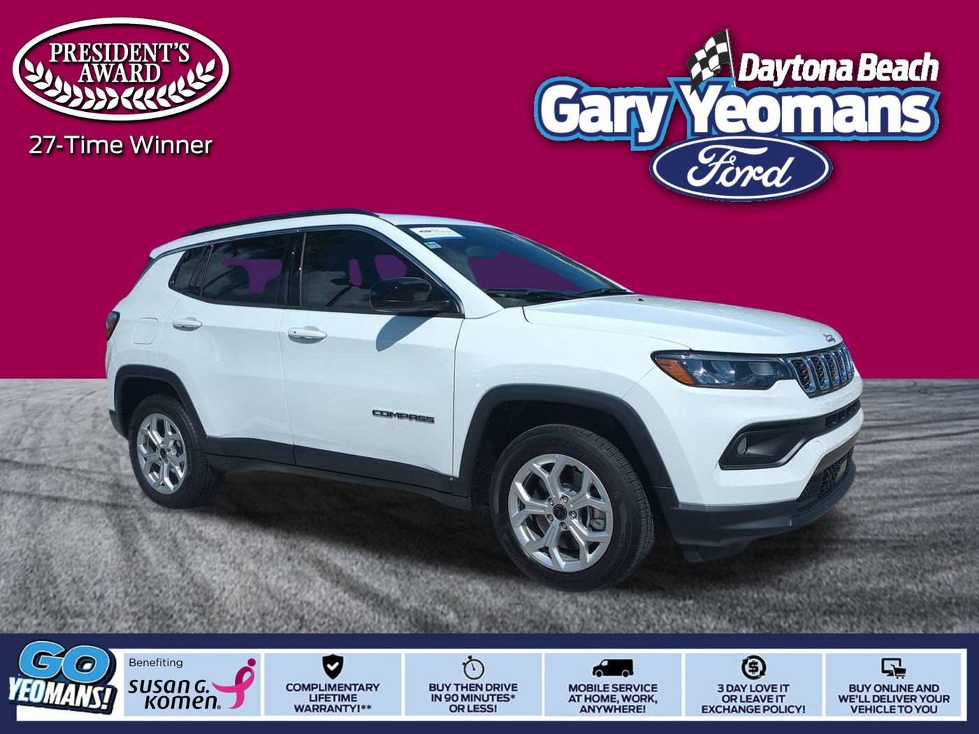 2025 Jeep Compass Latitude — SUV — 1,393 mi — Daytona Beach, FL