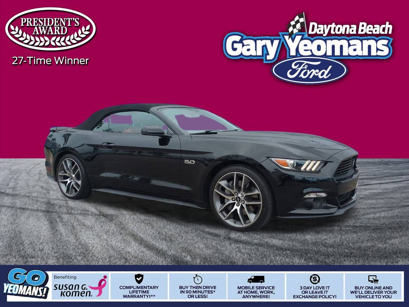 2015 Ford Mustang GT Premium — Convertible — 52,082 mi — Daytona Beach, FL