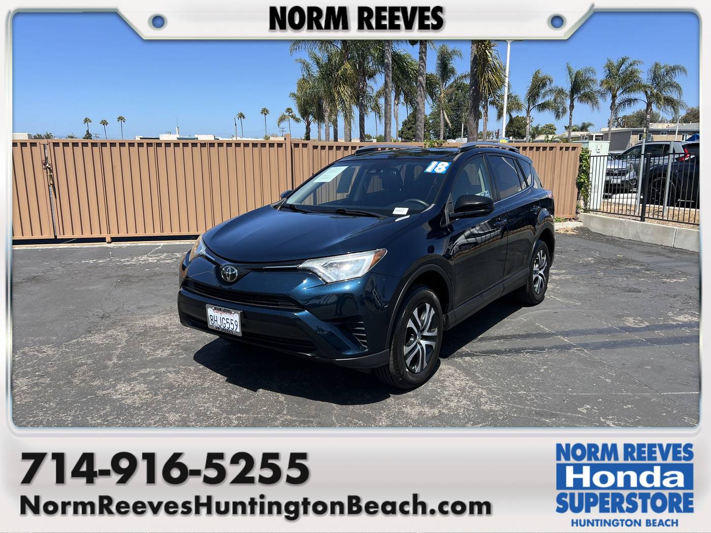 2018 Toyota RAV4 LE — SUV — 38,833 mi — Huntington Beach, CA