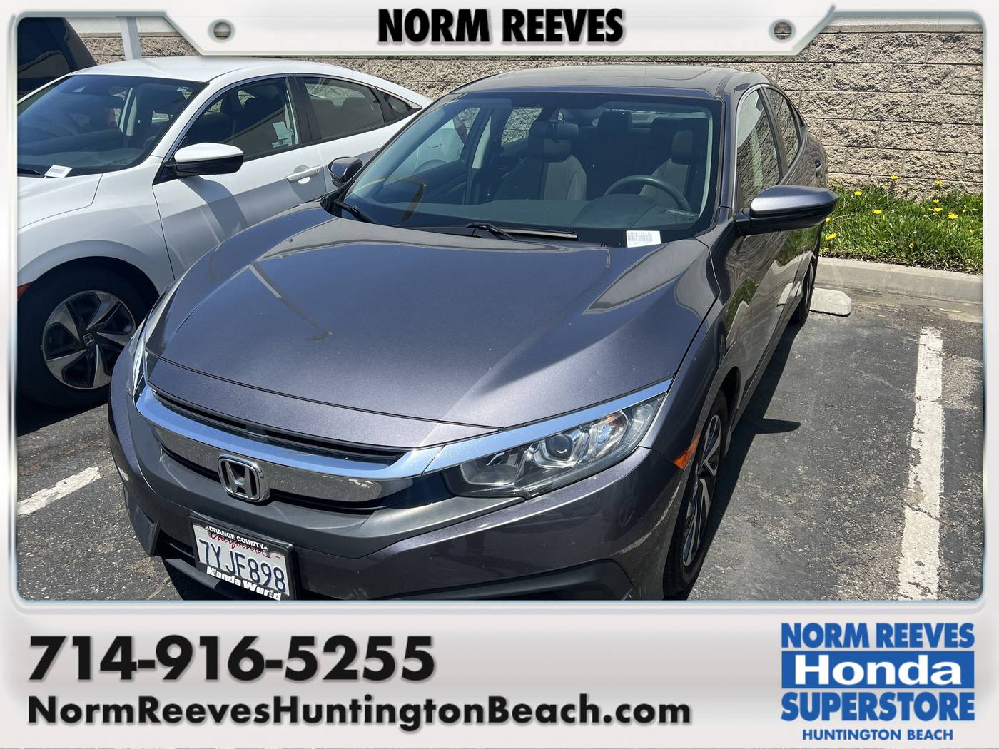 2017 Honda Civic EX — Sedan — 76,504 mi — Huntington Beach, CA