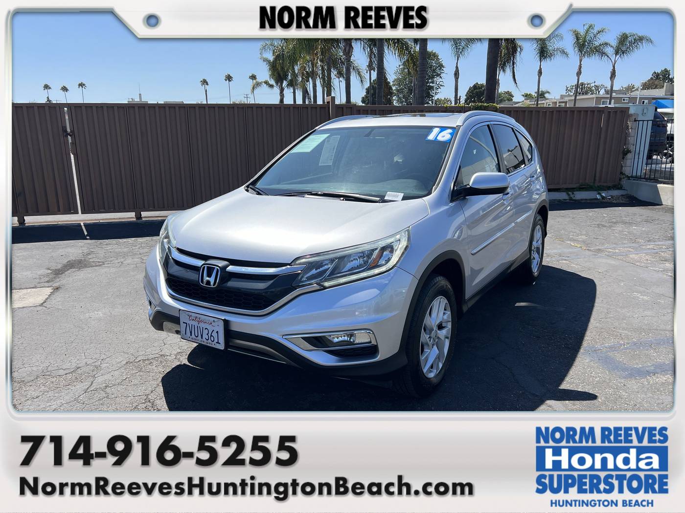 2016 Honda CR-V EX-L — SUV — 107,249 mi — Huntington Beach, CA