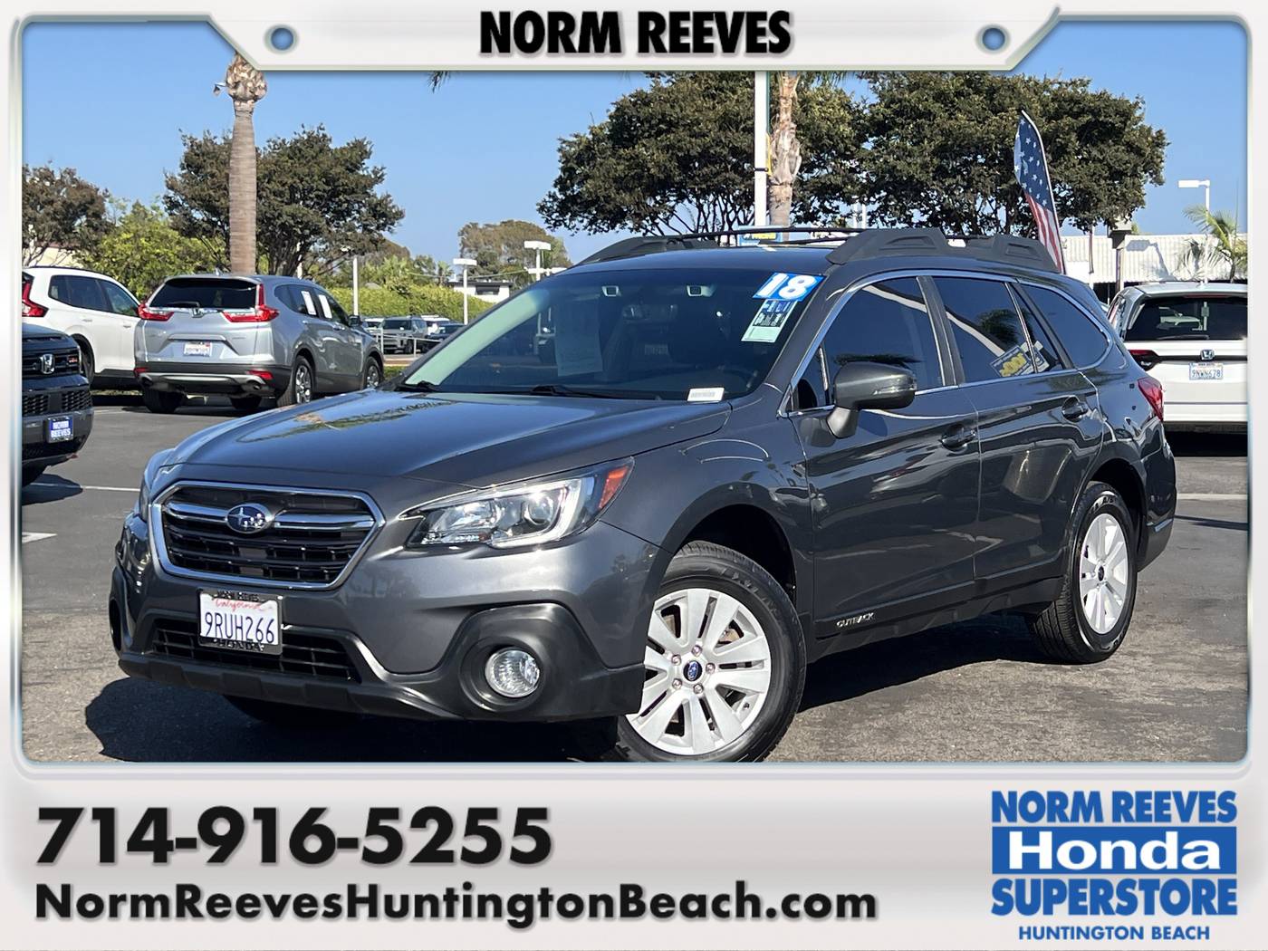 2018 Subaru Outback 2.5i Premium — SUV — 105,206 mi — Huntington Beach, CA