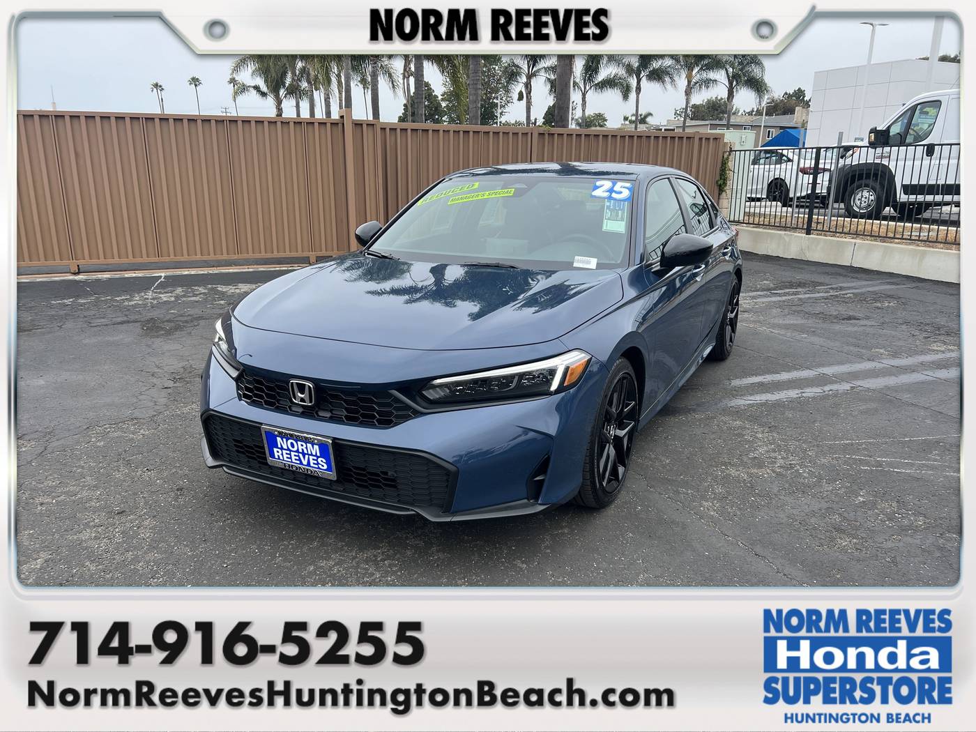 2025 Honda Civic Sport — Sedan — 2,127 mi — Huntington Beach, CA