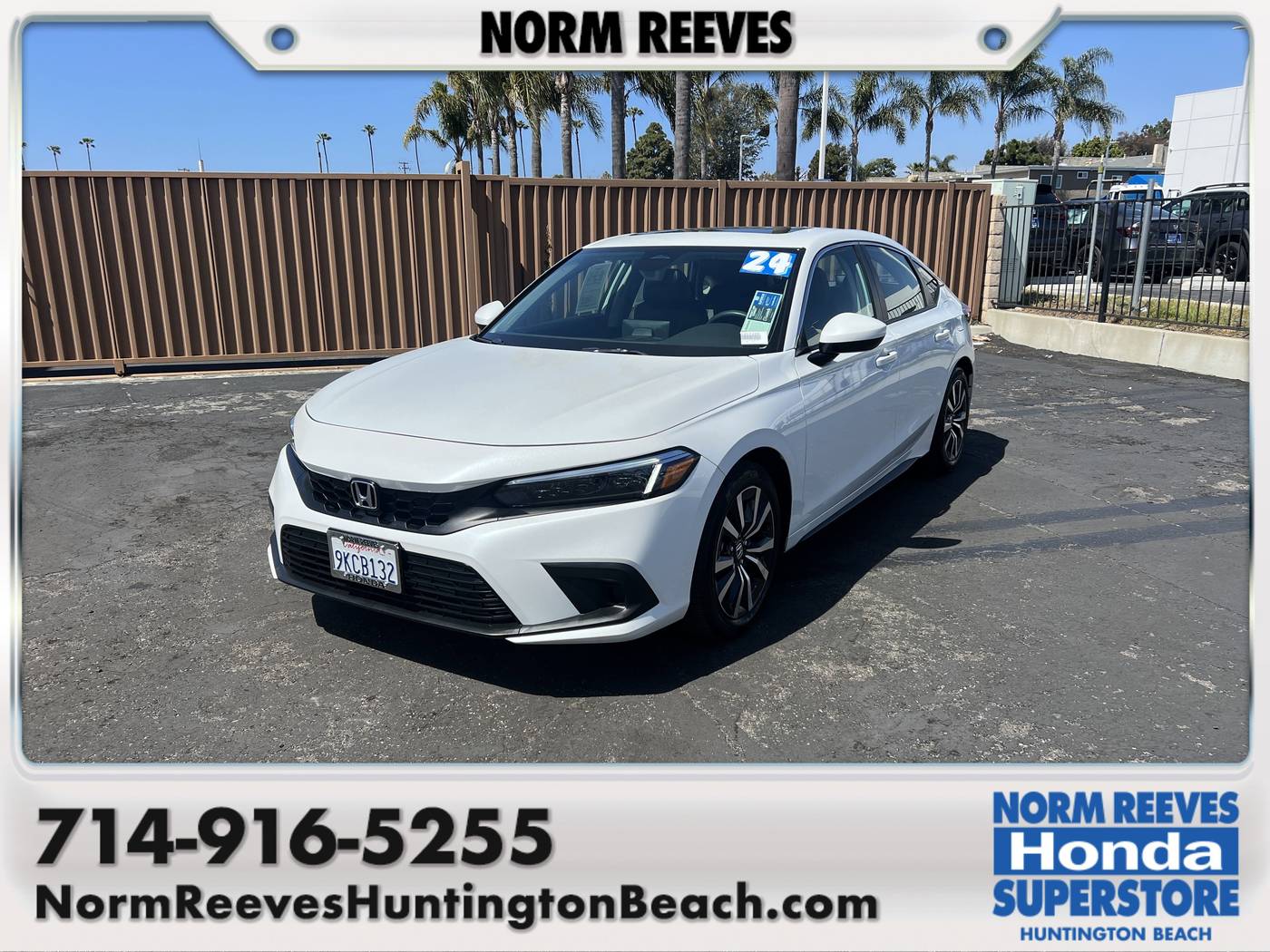 2024 Honda Civic EX-L — Hatchback — 4,055 mi — Huntington Beach, CA