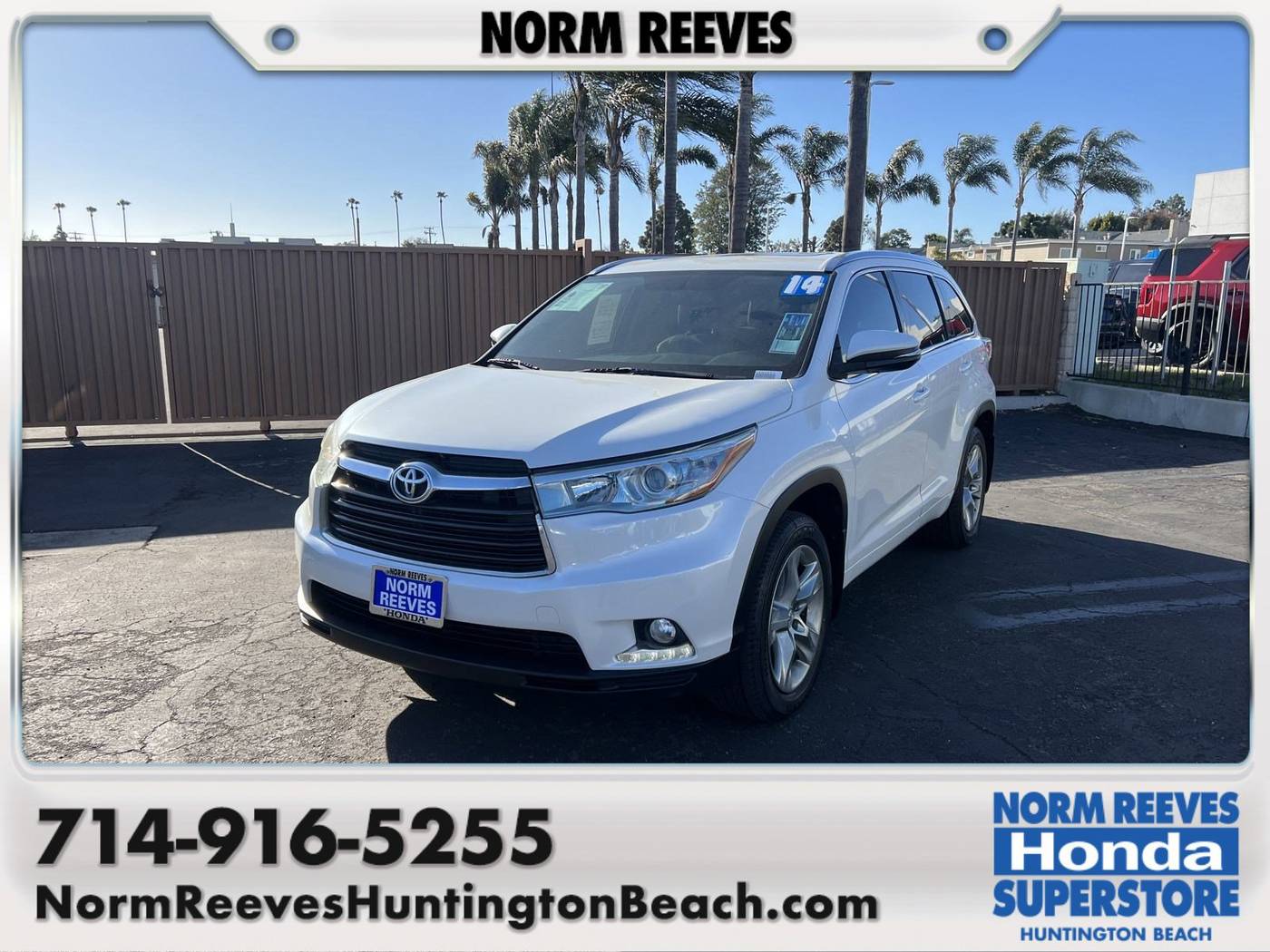 2014 Toyota Highlander Limited Platinum — SUV — 105,586 mi — Huntington Beach, CA