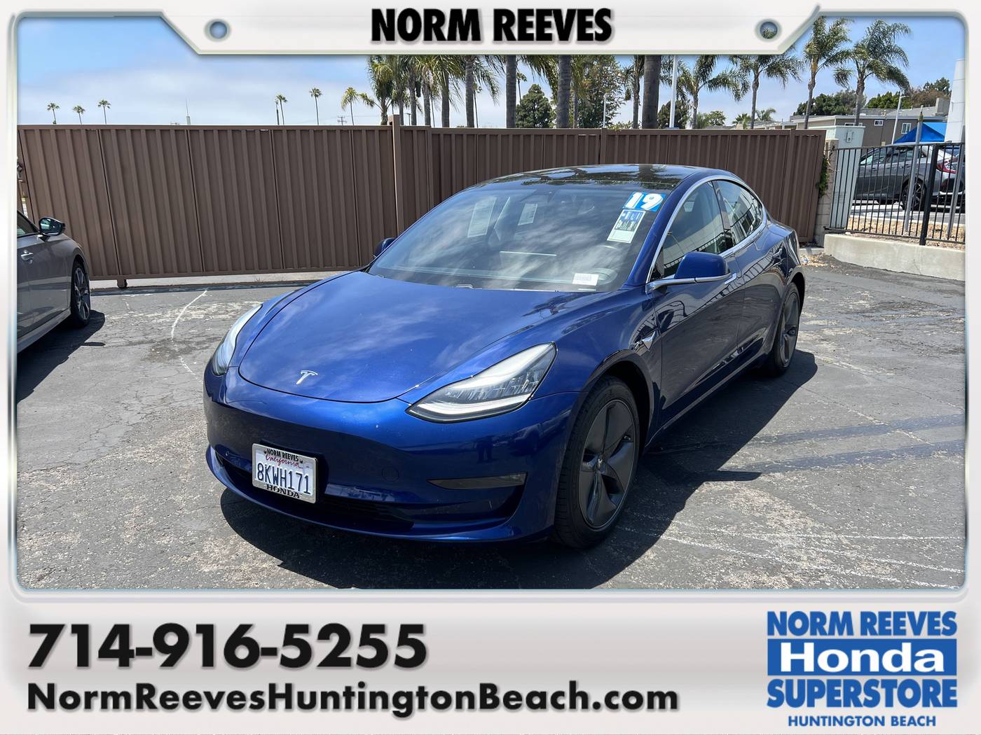 2019 Tesla Model 3 Standard Range — Sedan — 54,351 mi — Huntington Beach, CA