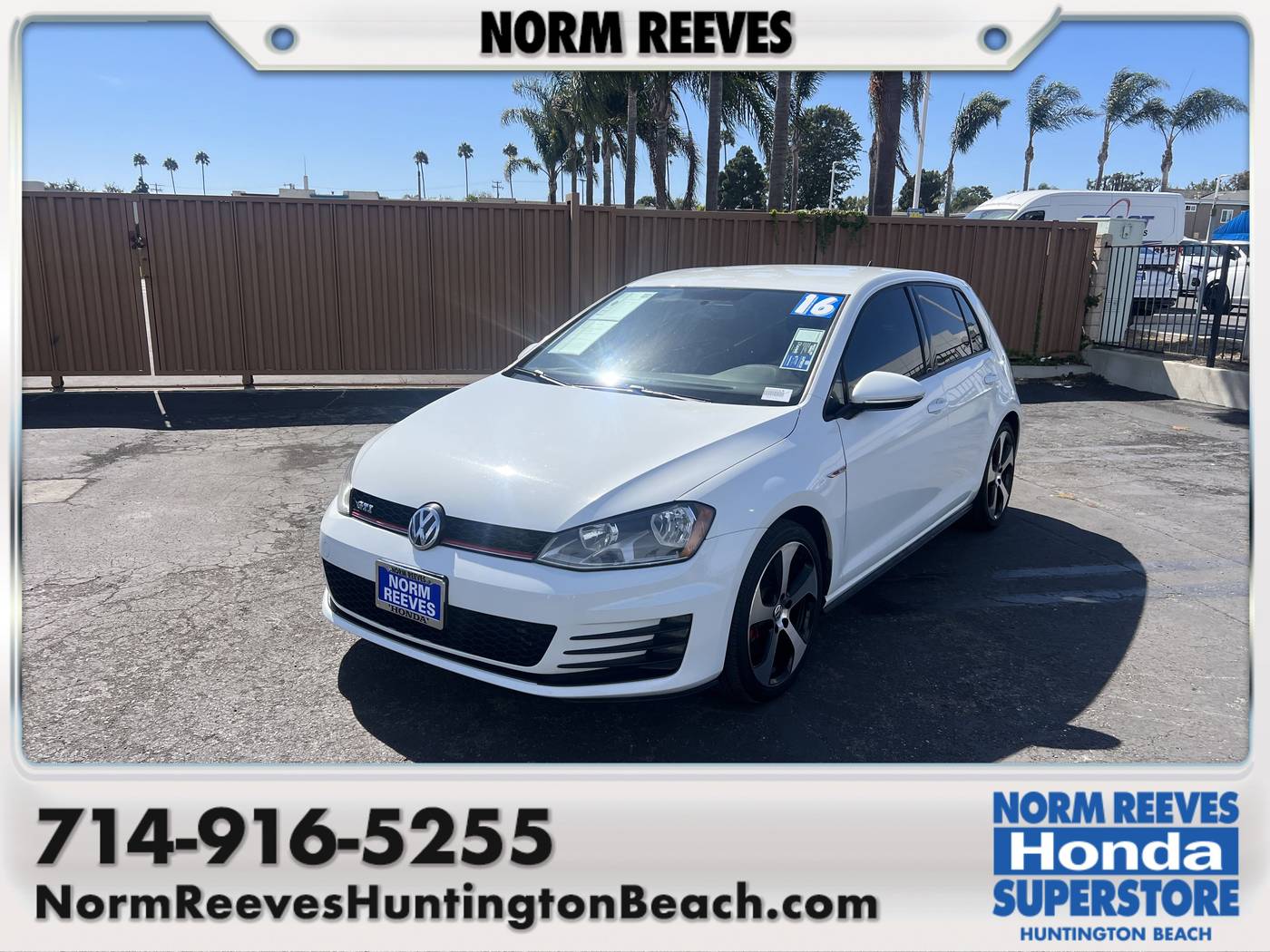2016 Volkswagen Golf GTI SE — Hatchback — 78,715 mi — Huntington Beach, CA