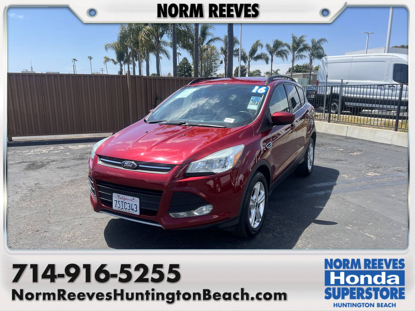 2016 Ford Escape SE — SUV — 67,614 mi — Huntington Beach, CA