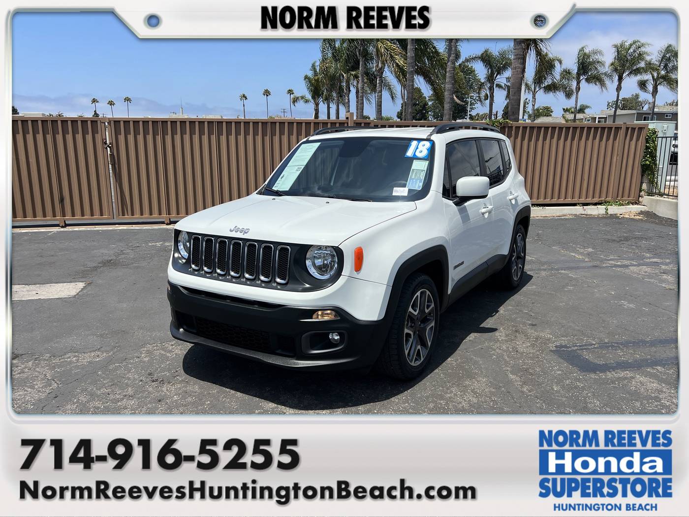2018 Jeep Renegade Latitude — SUV — 19,527 mi — Huntington Beach, CA