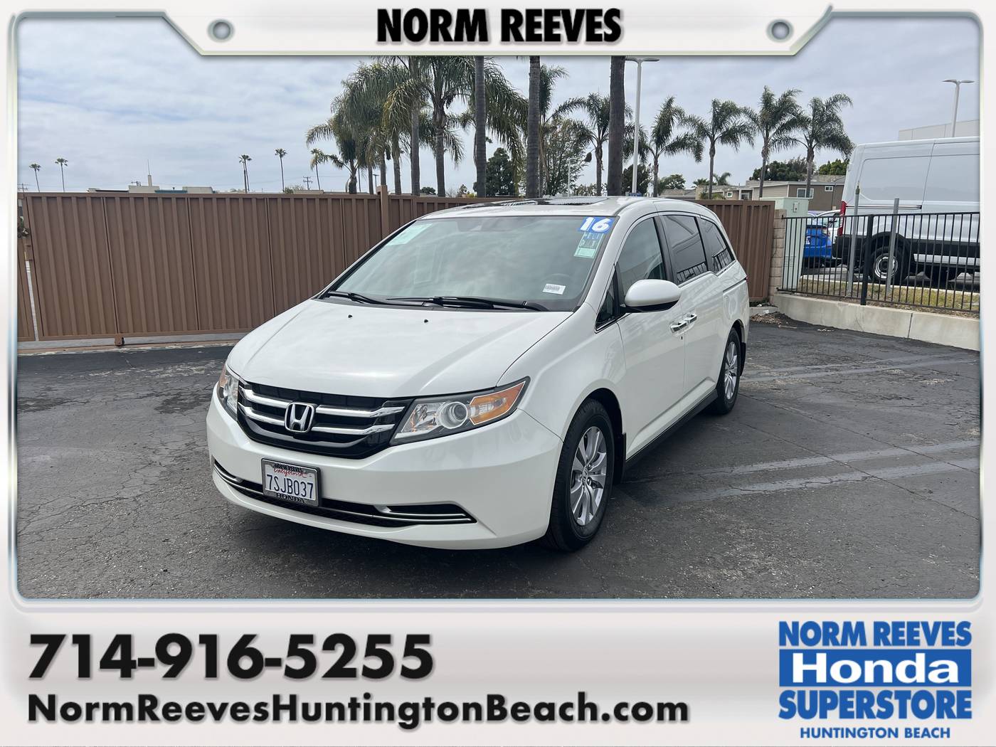 2016 Honda Odyssey EX-L — Minivan — 89,688 mi — Huntington Beach, CA