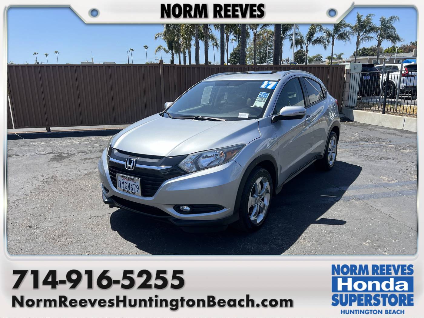 2017 Honda HR-V EX-L Navi — SUV — 49,821 mi — Huntington Beach, CA