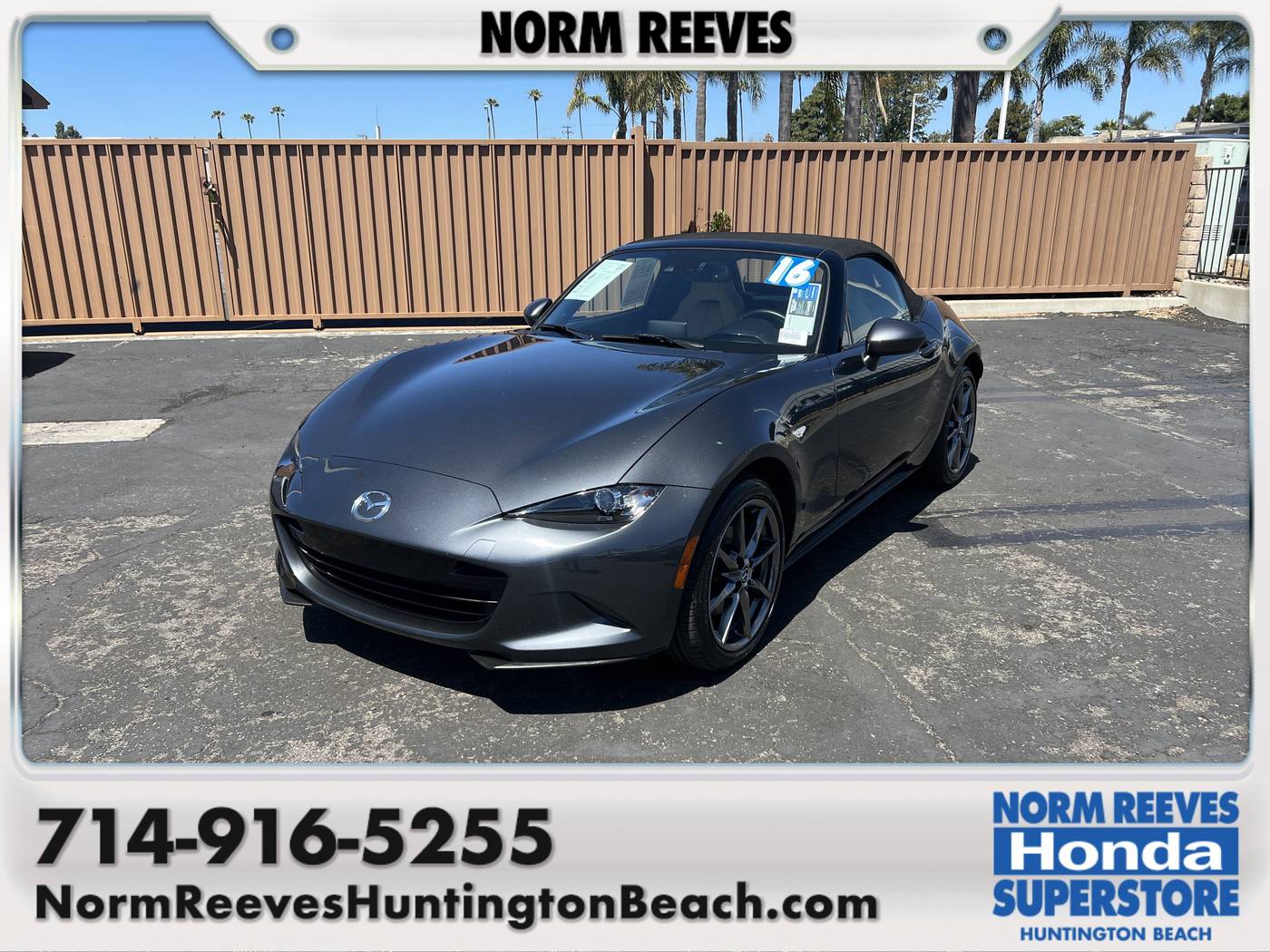 2016 Mazda MX-5 Miata Grand Touring — Convertible — 37,084 mi — Huntington Beach, CA