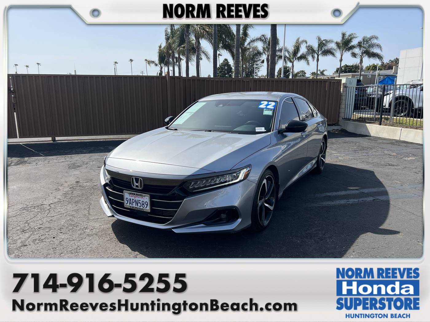 2022 Honda Accord Sport — Sedan — 37,175 mi — Huntington Beach, CA