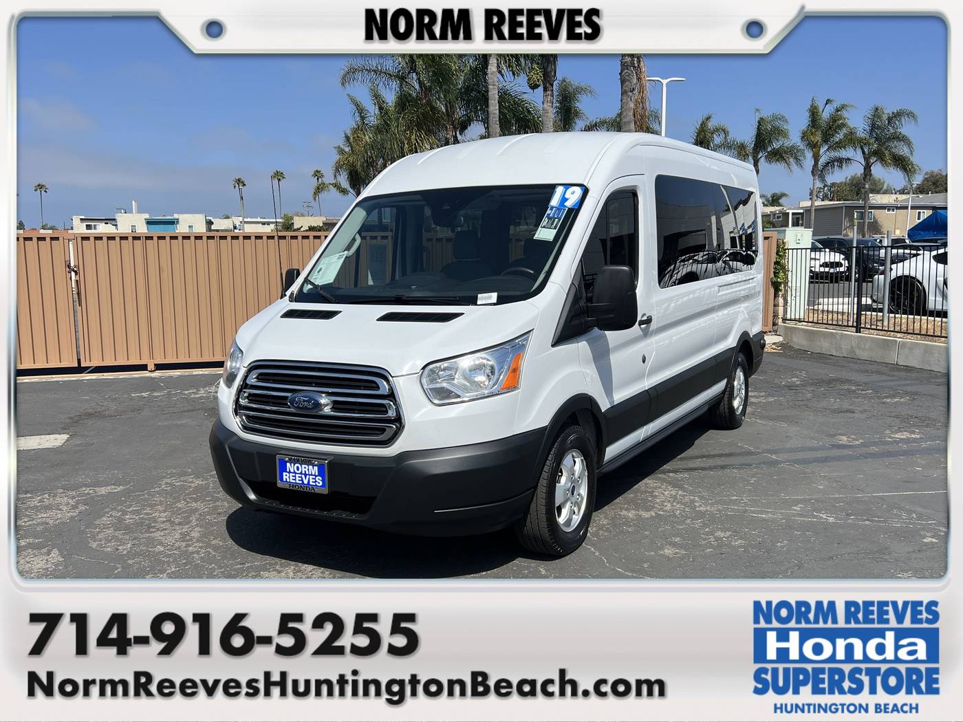 2019 Ford Transit Passenger Wagon T-350 XLT — Passenger Van — 42,493 mi — Huntington Beach, CA