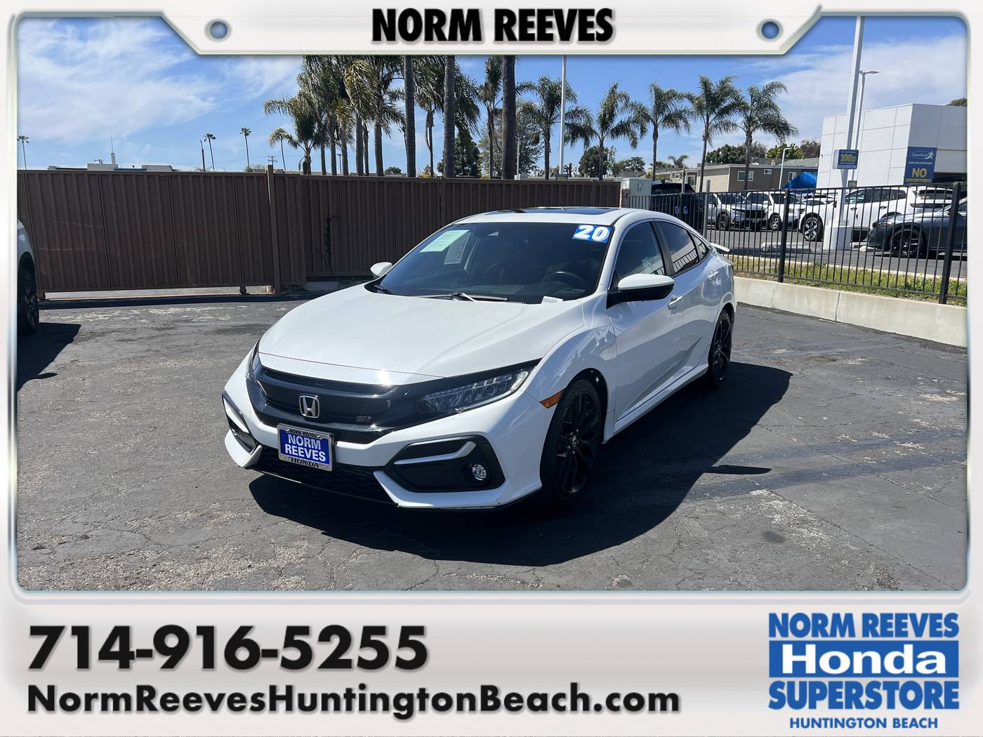 2020 Honda Civic Si — Sedan — 44,716 mi — Huntington Beach, CA