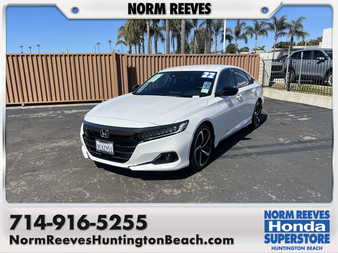 2022 Honda Accord Sport SE — Sedan — 19,288 mi — Huntington Beach, CA