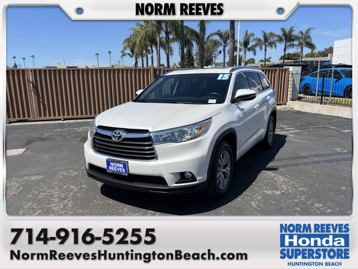 2015 Toyota Highlander XLE — SUV — 91,185 mi — Huntington Beach, CA