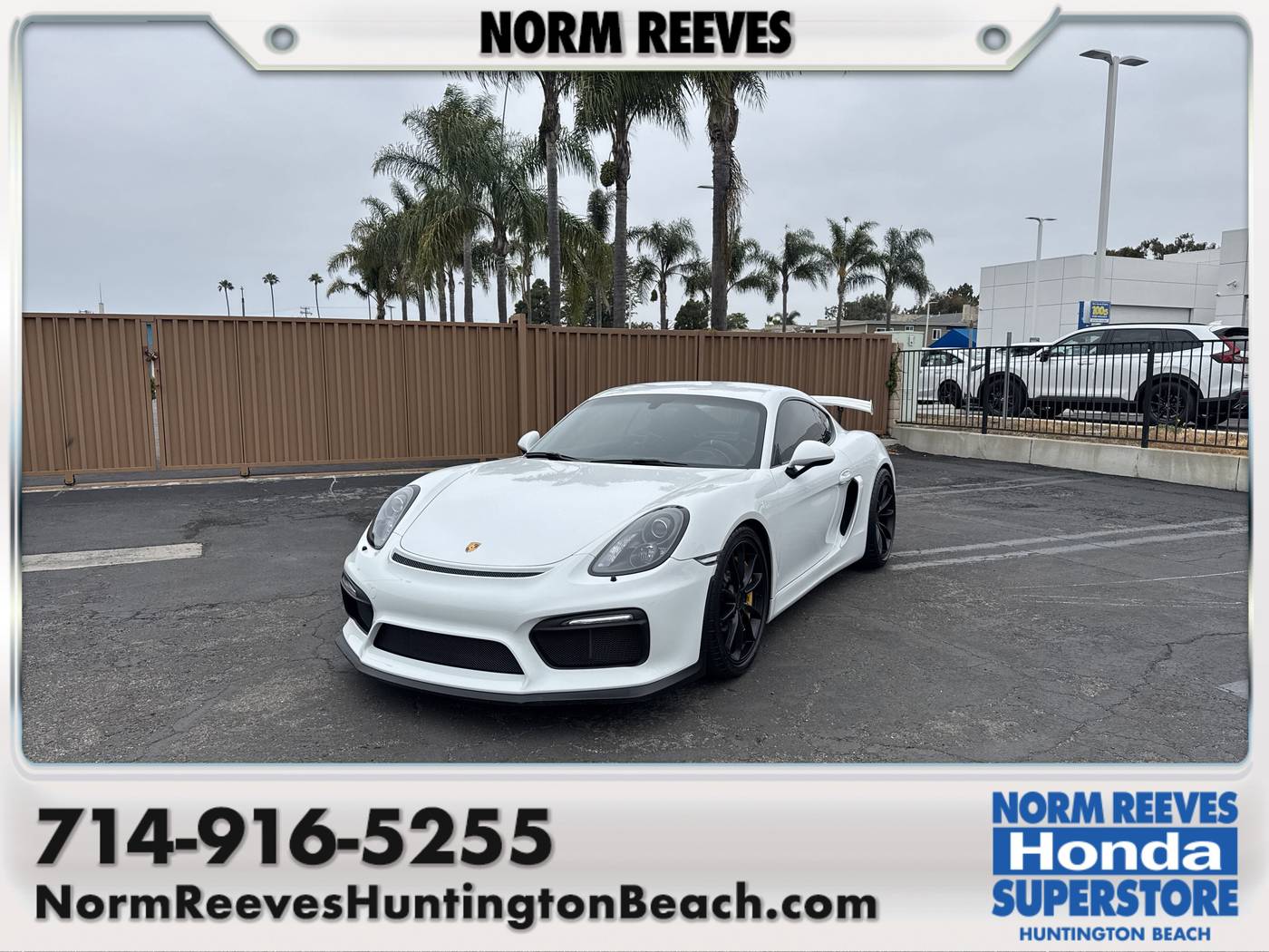 2016 Porsche Cayman GT4 — Coupe — 22,925 mi — Huntington Beach, CA