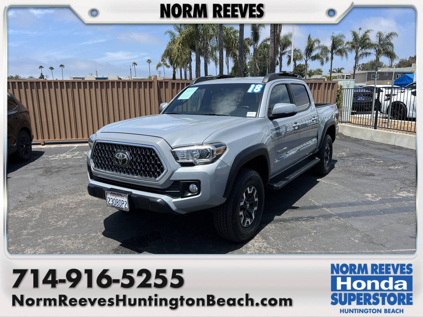 2018 Toyota Tacoma TRD Off Road — Pickup Truck — 75,139 mi — Huntington Beach, CA