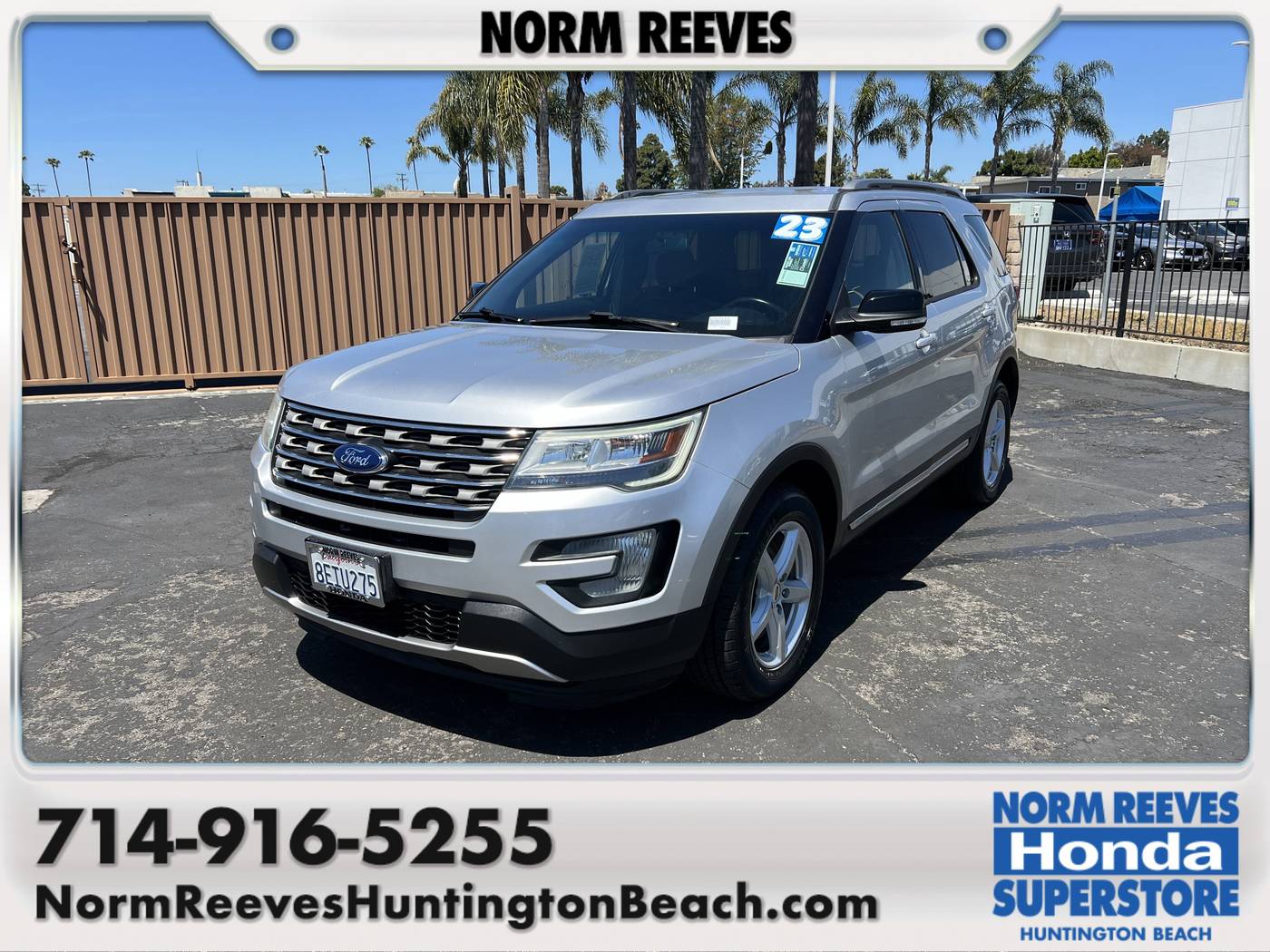 2016 Ford Explorer XLT — SUV — 92,536 mi — Huntington Beach, CA