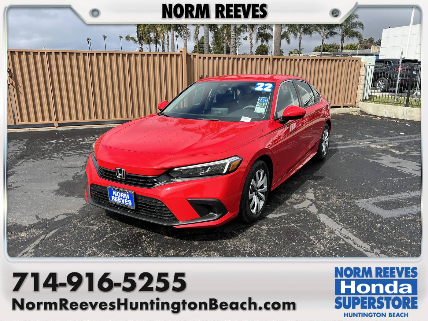 2022 Honda Civic LX — Sedan — 40,629 mi — Huntington Beach, CA