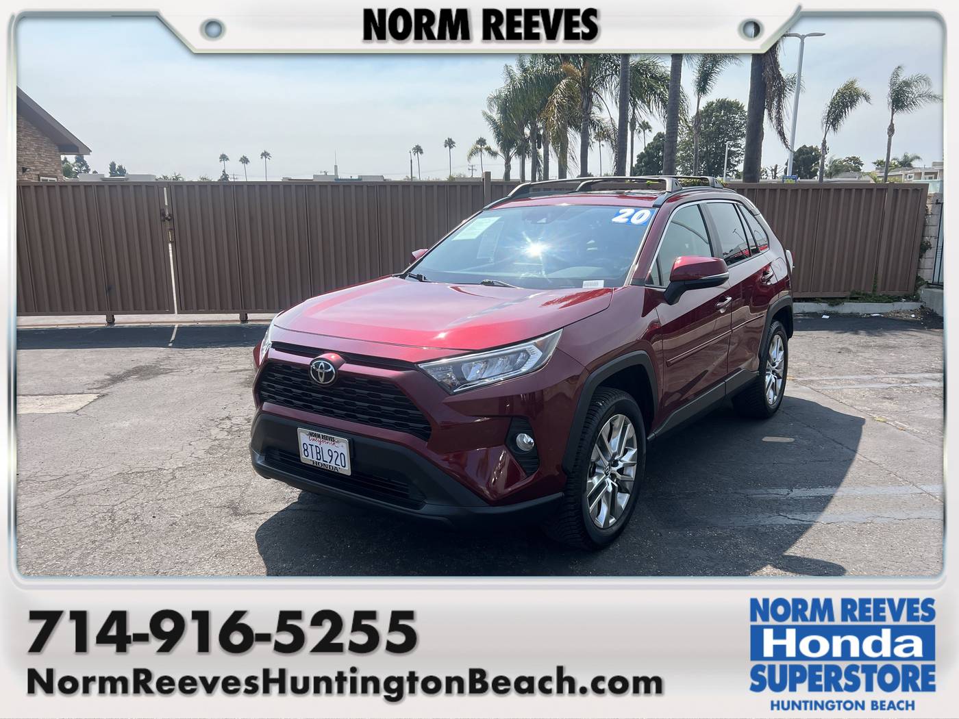2020 Toyota RAV4 XLE Premium — SUV — 52,798 mi — Huntington Beach, CA