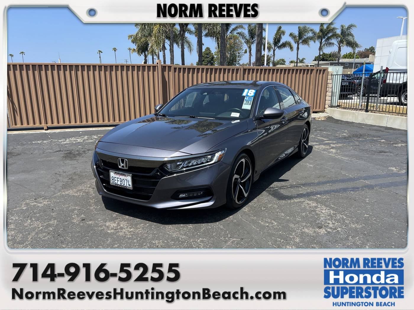 2018 Honda Accord Sport — Sedan — 107,471 mi — Huntington Beach, CA